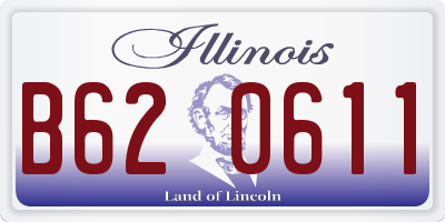 IL license plate B620611