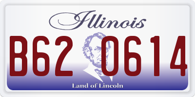 IL license plate B620614