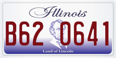 IL license plate B620641