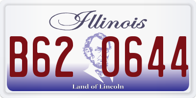 IL license plate B620644