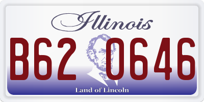 IL license plate B620646