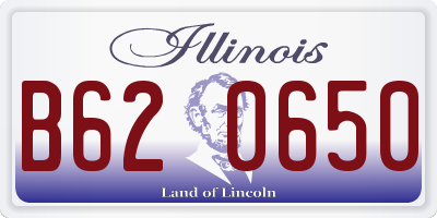 IL license plate B620650