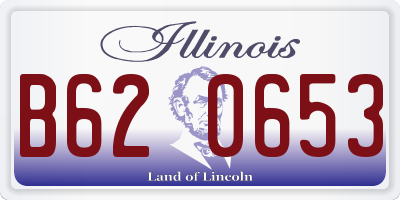 IL license plate B620653