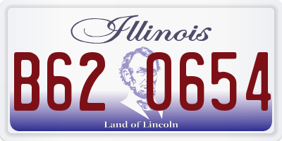 IL license plate B620654