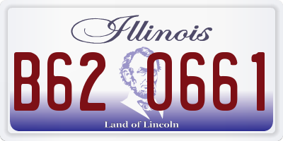IL license plate B620661
