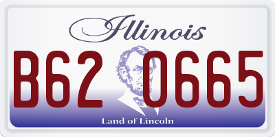 IL license plate B620665