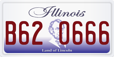 IL license plate B620666
