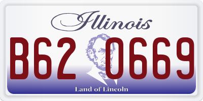 IL license plate B620669