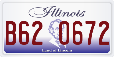 IL license plate B620672