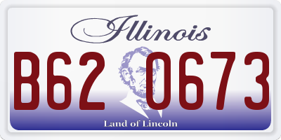IL license plate B620673