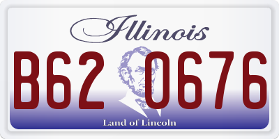 IL license plate B620676