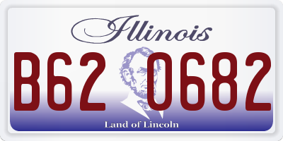 IL license plate B620682