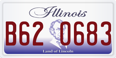 IL license plate B620683