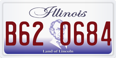 IL license plate B620684