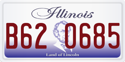 IL license plate B620685