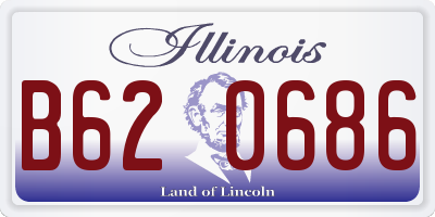 IL license plate B620686