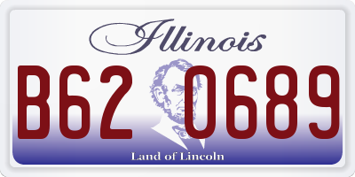 IL license plate B620689