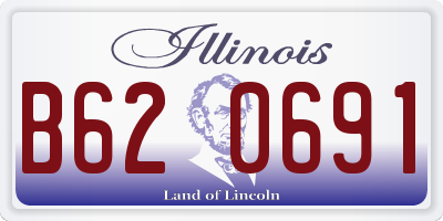 IL license plate B620691