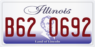 IL license plate B620692