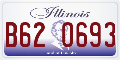 IL license plate B620693