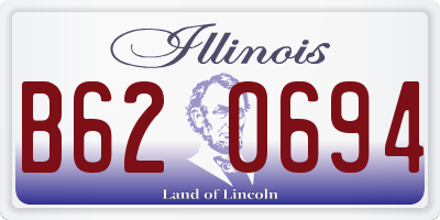 IL license plate B620694