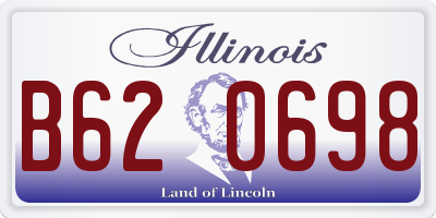 IL license plate B620698