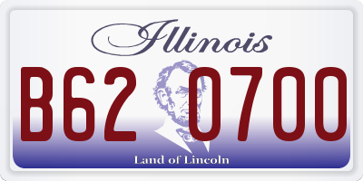 IL license plate B620700