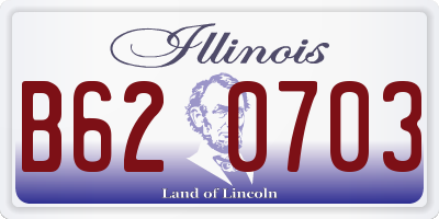 IL license plate B620703