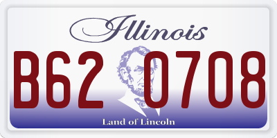 IL license plate B620708