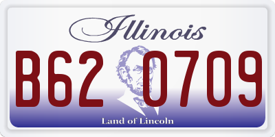 IL license plate B620709