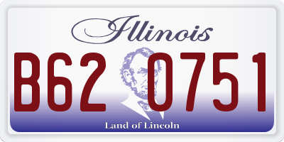 IL license plate B620751
