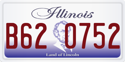 IL license plate B620752