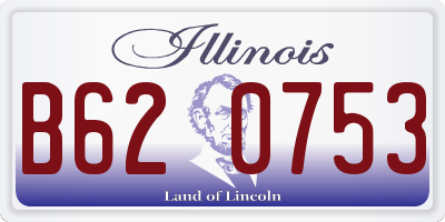 IL license plate B620753