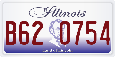 IL license plate B620754