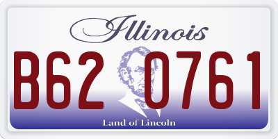 IL license plate B620761