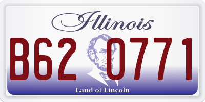 IL license plate B620771