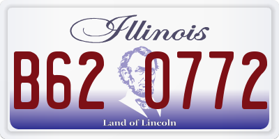 IL license plate B620772