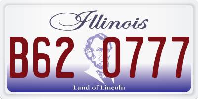 IL license plate B620777