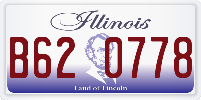 IL license plate B620778