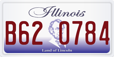 IL license plate B620784