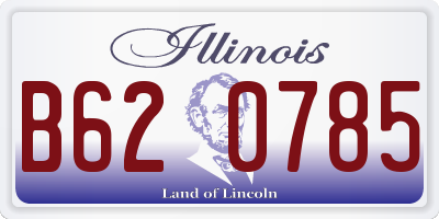 IL license plate B620785