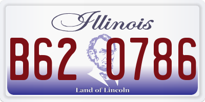 IL license plate B620786