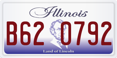 IL license plate B620792