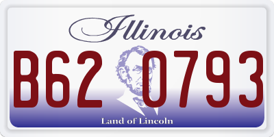 IL license plate B620793
