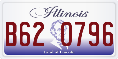 IL license plate B620796