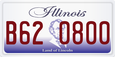 IL license plate B620800