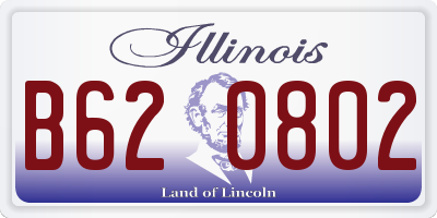 IL license plate B620802