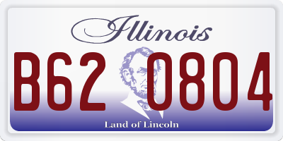 IL license plate B620804