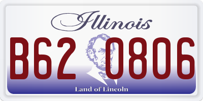 IL license plate B620806