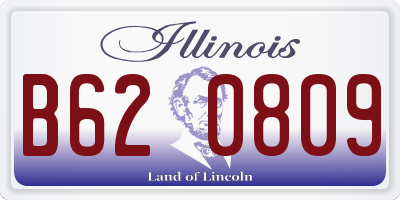 IL license plate B620809